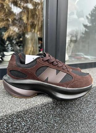 Кросівки жіночі new balance wrpd runner brown coren біланс шоколадного кольору