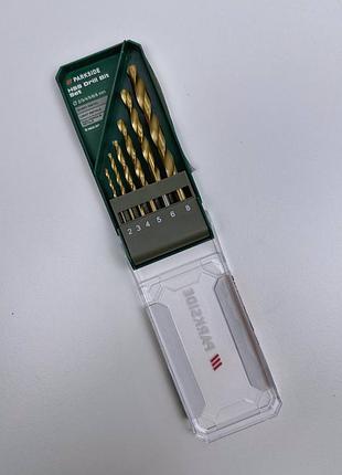 Набор сверл по металлу parkside hss 6 шт (2–8 мм)