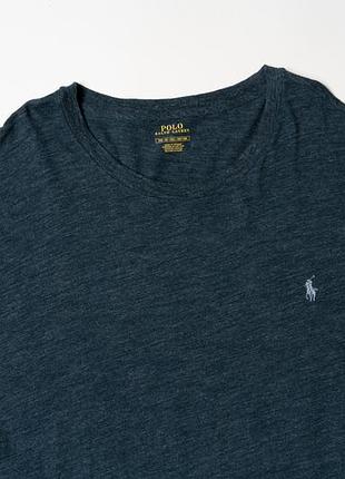 Polo ralph lauren logo navy cotton crewneck t shirt [tmh016572]