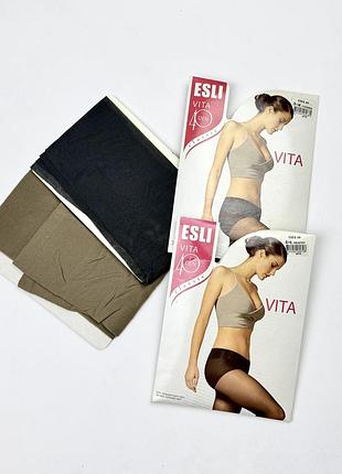 🧦 колготки esli vita 40 den заниженной талией-3.4 графит, бронза
