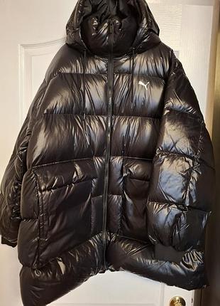 Пуховик puma оригінал новий великий розмір оверсайз 90% пух