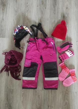 Брюки горнолыжные на подтяжках