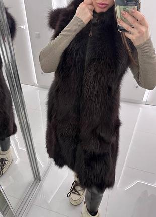 Безрукавка из натурального меха