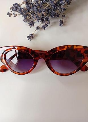 Очки солнцезащитные трендовые очень стильные оправа леопард