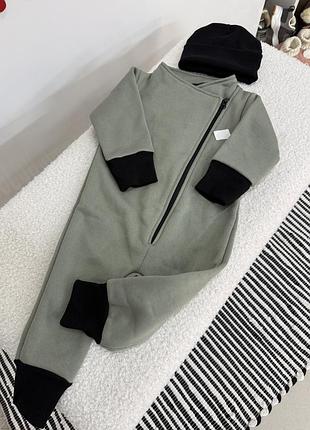 Новий комбінезон + шапочка розмір 80