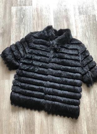 Шуба, полушубок из кролика , натуральная