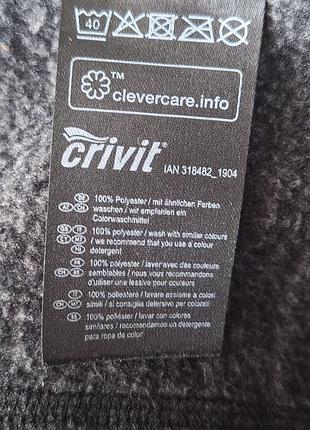 Тёплая кофта- толстовка на флисе crivit 6