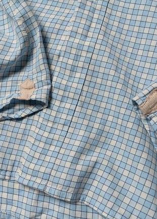 Paul smith blue white check cotton long sleeve button dress shirt [smh016578] 4