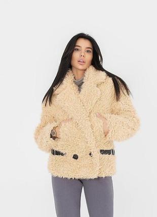Шуба коротка жіноча з эко хутра розм.42-46