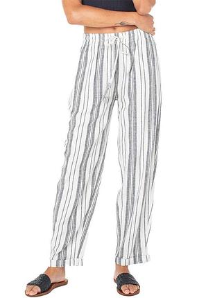 Натуральные брюки в полоску