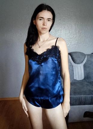 Пижама женская атласная