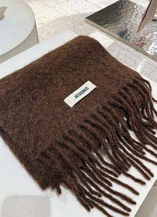 Шоколадний шарф jacquemues довгий оригінал