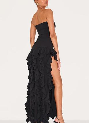 Довга розкішна сукня з розрізом від plt