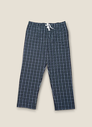 Піжамні домашні штани з бавовни в карту