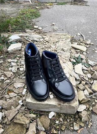 Мужские демисезонные ботинки pegada pg11092206, натуральная кожа, черные