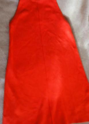 Платье до колен, кораллового цвета, размер м. promod