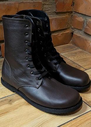 Черевики анатомічні шкіряні коричневі жіночі