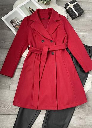 Пальто двубортне
