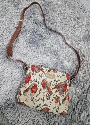Signare - сумка через плечо robin tapestry - красивый дизайн robin, регулируемый ремешок