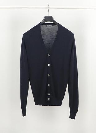 Чоловічий вовняний кардиган john smedley