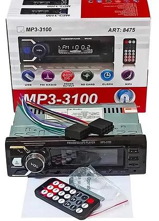 Автомагнитола 3100 bluetooth+2xusb+microsd+aux 4x50w