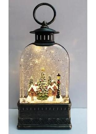 Новогодний фонарь-ночник led/рождественский светильник винтажный фонарь xmas wdl-23013e