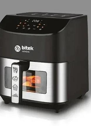 Аэрофритница air fryer 4200вт на 10л витек bt-9501 электрическая фритюрница без масла