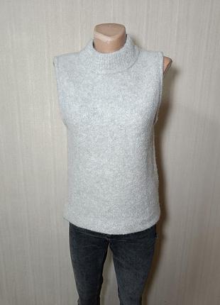 Манишка женская серый меланж. серый желет