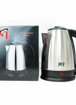 Чайник электрический из нержавейки domotec dt-803