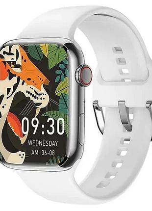 Смарт-годинник smart watch gs7 pro max, 45 мм, дзвінки, бездротова зарядка сірий