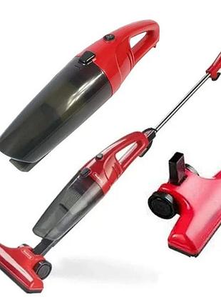 Вертикальный пылесос 2 в 1 с циклонным фильтром goldberg gb-9902 5200 вт. цвет: красный