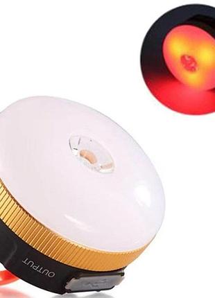 Светодиодный кемпинговый фонарь yd-7-7smd с функцией power bank белый красный свет