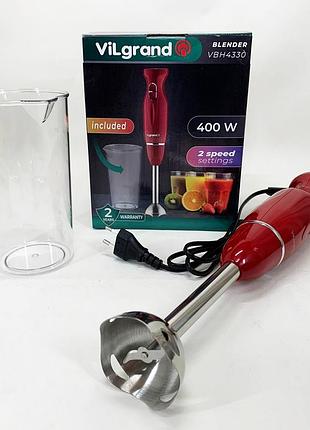 Блендер vilgrand vbh4330. колір: червоний