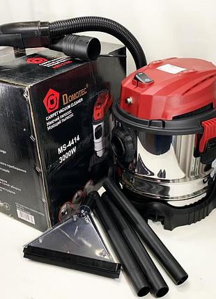 Пилосос промисловий, миючий domotec ms-4414, будівельний 3000w, об'єм бака 20 л