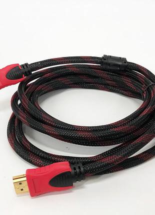 Кабель hdmi/hdmi усиленный в обмотке 3 м