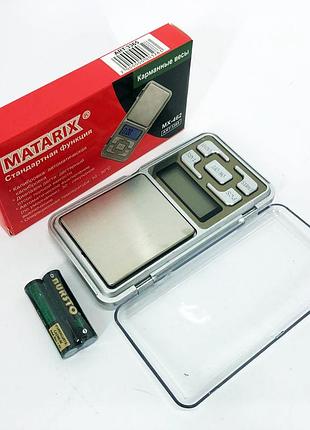 Ваги ювелірні matarix mx-462 500г, кращі електронні кухонні ваги, маленькі ваги