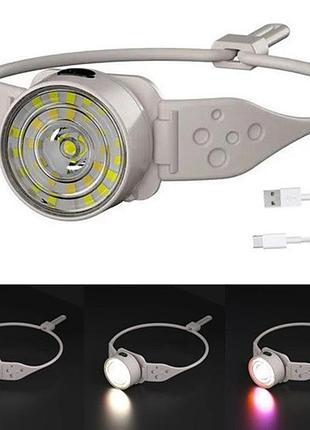 Ліхтар налобний g25-xpg+30smd(white+yellow+red-blue), потужний ліхтар на голову, ліхтар для автомеханіка