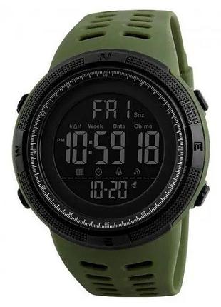 Часы наручные мужские skmei 1251ag army green, часы наручный электронный тактический. цвет: зеленый