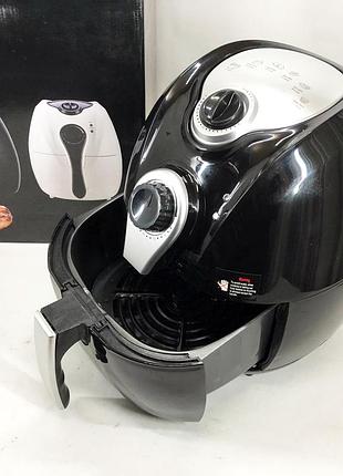 Аерофритниця мультипіч аерогриль domotec ms-3220 1300 вт 4,5 л безмасляна з таймером. колір: чорний