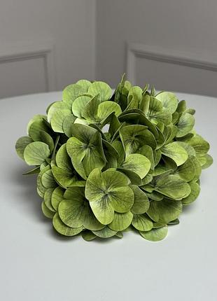 Гортензия искусственная латексная h=70см. d=17 cm 1шт. цвет: салатовый