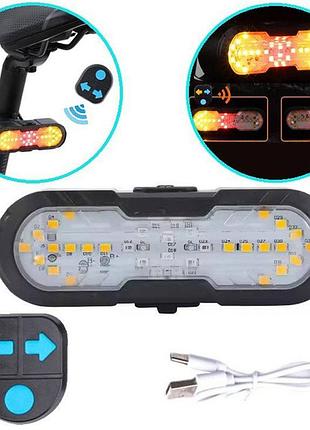 Велофонарь cygm-2229 stop (red+yellow) с сигналом