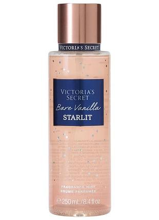 Парфюмированный спрей для тела victoria secret bare vanilla starlit 250 мл, original