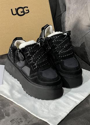 Ugg astromel кросівки чорна замша.