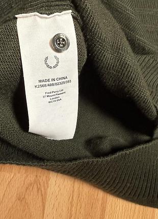 Кофта свитер fred perry р.l 4