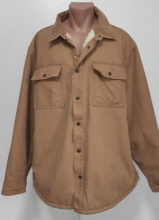 Чоловіча куртка демі на хутрі супер батал 60-62р