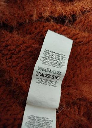 Терракотовый пушистый свитер, primark. 6