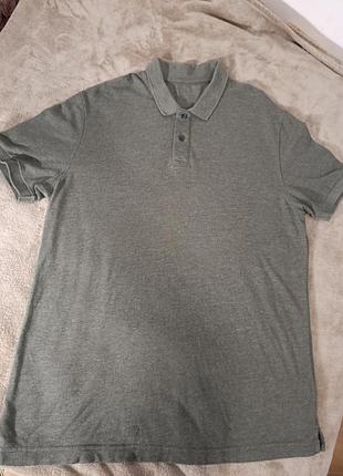 Футболка поло, 48/50р, длина 77, грудь 112, плечи 47см