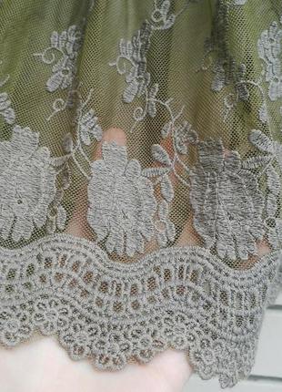 Очень красивая, итальянская,кружевная,ажурная,гипюровая юбка ,италия3 фото