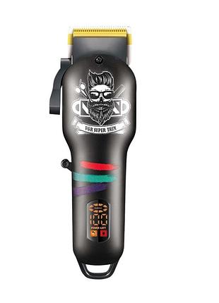 Триммер для бороды и волос vgr v-699b аккумуляторный usb зарядка черный