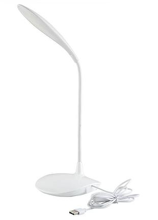 Лампа настольная ws-6016 usb цвет белый